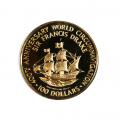 British Virgin Islands $100 Gold PF 1980 Drake
