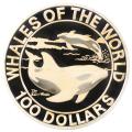 Bahamas 100 Dollars Silver Kilo 1994 KM#184 PF Killer Whales