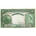 Bahamas 4 Shillings 1953 P#13b F