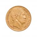 Belgium 20 francs gold 1865 Leopold I VF-XF