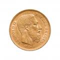 Belgium 20 franc Leopold II Gold Coin