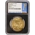 Certified Uncirculated Gold Buffalo 2017 MS70 NGC First Day of Issue Black Core