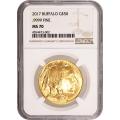 Certified Uncirculated Gold Buffalo One Ounce 2017 MS70 NGC