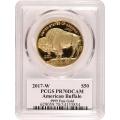 Certified Proof Gold Buffalo 2017-W PR70 PCGS First Edition