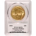 Certified Uncirculated Gold Buffalo 2018 MS70 PCGS First Edition