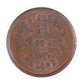 Civil War Store Card New York City NY 1863 John Schuh's Saloon NY630BM-1a AU