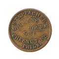 Civil War Store Card Philadelphia PA 1863 Steppacher Orleans House PA750S-1a R2 XF