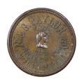 Civil War Store Card Philadelphia PA--N. & G. Taylor Co.Tin Plate File Metals...PA750V-1a R4 UNC