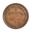 Civil War Store Card Albany NY 1863 John Thomas Jr.  NY10G-1a XF