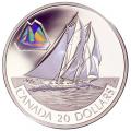 Canada $20 Silver PF 2000 Bluenose Schooner 