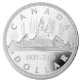 Canada 2010 Proof Silver Dollar 75th Anniversary Voyageur Dollar