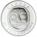 Canada $25 Silver PF 2013 Grandmother Moon Mask