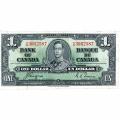 Canada 1 Dollar 1937 P#58e VF