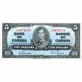 Canada 5 Dollars 1937 P#60b VF