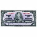 Canada 10 Dollars 1937 P#61b VF