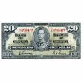 Canada 20 Dollars 1937 P#62b AU