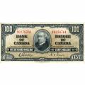 Canada 100 Dollars 1937 P#64b VF