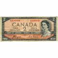 Canada 2 Dollars 1954 P#67a F Devil's Hairdo