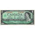 Canada 1 Dollar 1967 P#84b UNC