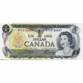 Canada 1 Dollar 1973 P#85c UNC