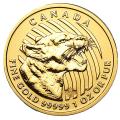 Canada 1 ounce Gold Cougar 2015 .99999 pure no card