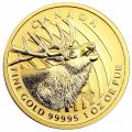 Canada 1 ounce Gold Elk 2015 .99999 pure (in capsule)