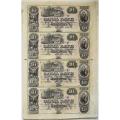 Louisiana New Orleans $10 Uncut Sheet 1850's Canal Bank LA105-G24 AU
