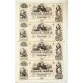 Louisiana New Orleans $50 Uncut Sheet 1850's Canal Bank LA105-G48 UNC