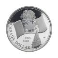 Canada 2005 Silver Dollar Proof Flag