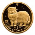 Isle of Man Gold Cat 1 Ounce 1989
