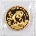 Chinese Gold Panda Half Ounce 1990