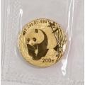 Chinese Gold Panda Half Ounce 2001