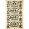 Louisiana New Orleans $20 Uncut Sheet 1860's Citizen's Bank LA15-X12 Tear