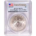Certified Commemorative Dollar 2014-P Civil Rights Act MS70 PCGS First Strike