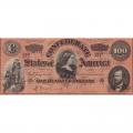 $100 1864 Confederate Note Richmond VA F-VF