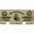 $50 1862 Confederate Note Richmond T#50 VF cancelled