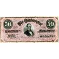 $50 1864 Confederate Note Richmond UNC
