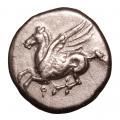 Corinth AR Stater 405-345 B.C. Choice XF Pegasus-Athena Ravel 574