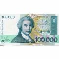 Croatia 100000 Dinara 1993 P#27a UNC