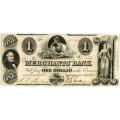Washington D.C. 1852 $1 Merchants' Bank DC275-G2