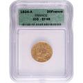 France 20 Francs Gold 1824A EF45 ICG