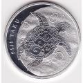 Fiji $2 Taku (Hawksbill Turtle) 1 oz. Silver 2012