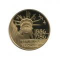France 100 Francs gold 1986 Statue of Liberty PF