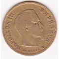 France 10 francs gold 1855-1860 F-VF