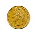 France 20 francs gold 1832-1848 Loius Philippe I Laureate Head
