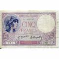 France 5 Francs 1925 P#72c VF