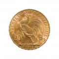 France 20 Francs Rooster Gold Coin 1901-1914