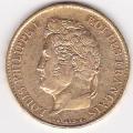 France 40 francs gold Louis Philippe I 1831-1838