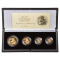 Great Britain Gold Proof Sovereign 4 Piece Set 1985
