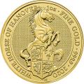 2020 1 oz British Gold Coin Queenâ€™s Beast The White Horse of Hanover (BU)